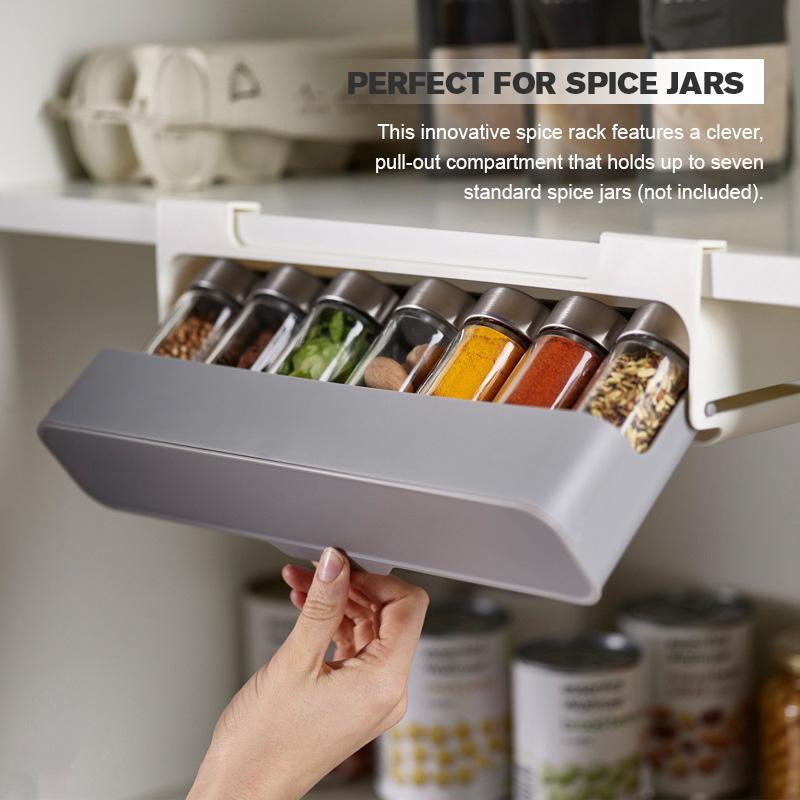 Kitchen Self-Adhesive Wall-Mounted Spice Organizer My Store