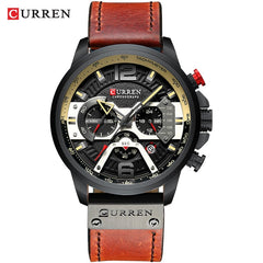 Military Leather Chronograph Wristwatch My Store