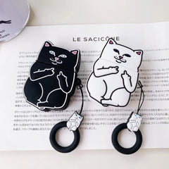 Cartoon Cat AirPods Case My Store