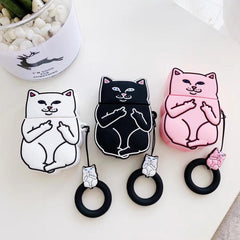 Cartoon Cat AirPods Case My Store