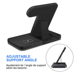 3in1 Wireless Fast Charger Dock Station-QPD