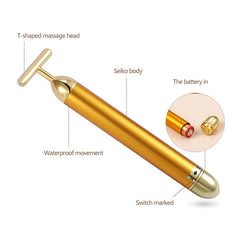 Energy 24K Gold T Beauty Bar Facial Roller Massager My Store