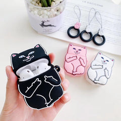 Cartoon Cat AirPods Case My Store