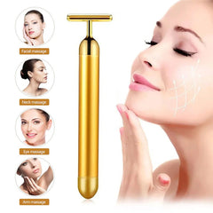 Energy 24K Gold T Beauty Bar Facial Roller Massager My Store