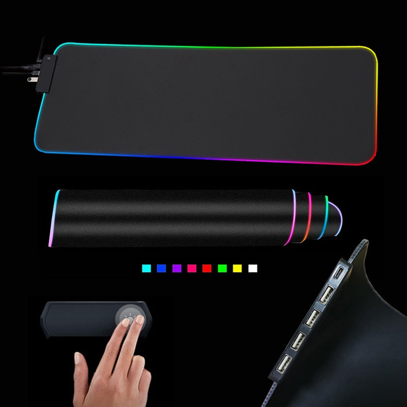 RGB Mouse Pad with Cable My Store