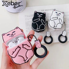 Cartoon Cat AirPods Case My Store